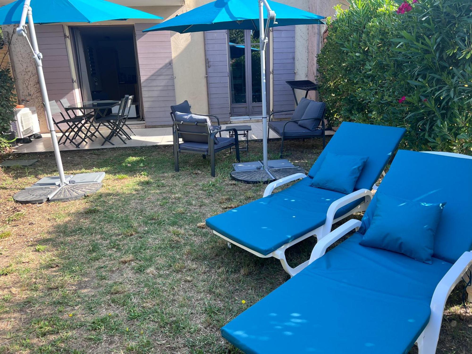 Appartement T2 Avec Jardin Prive, Piscine Et Barbecue Lorgues Exterior foto